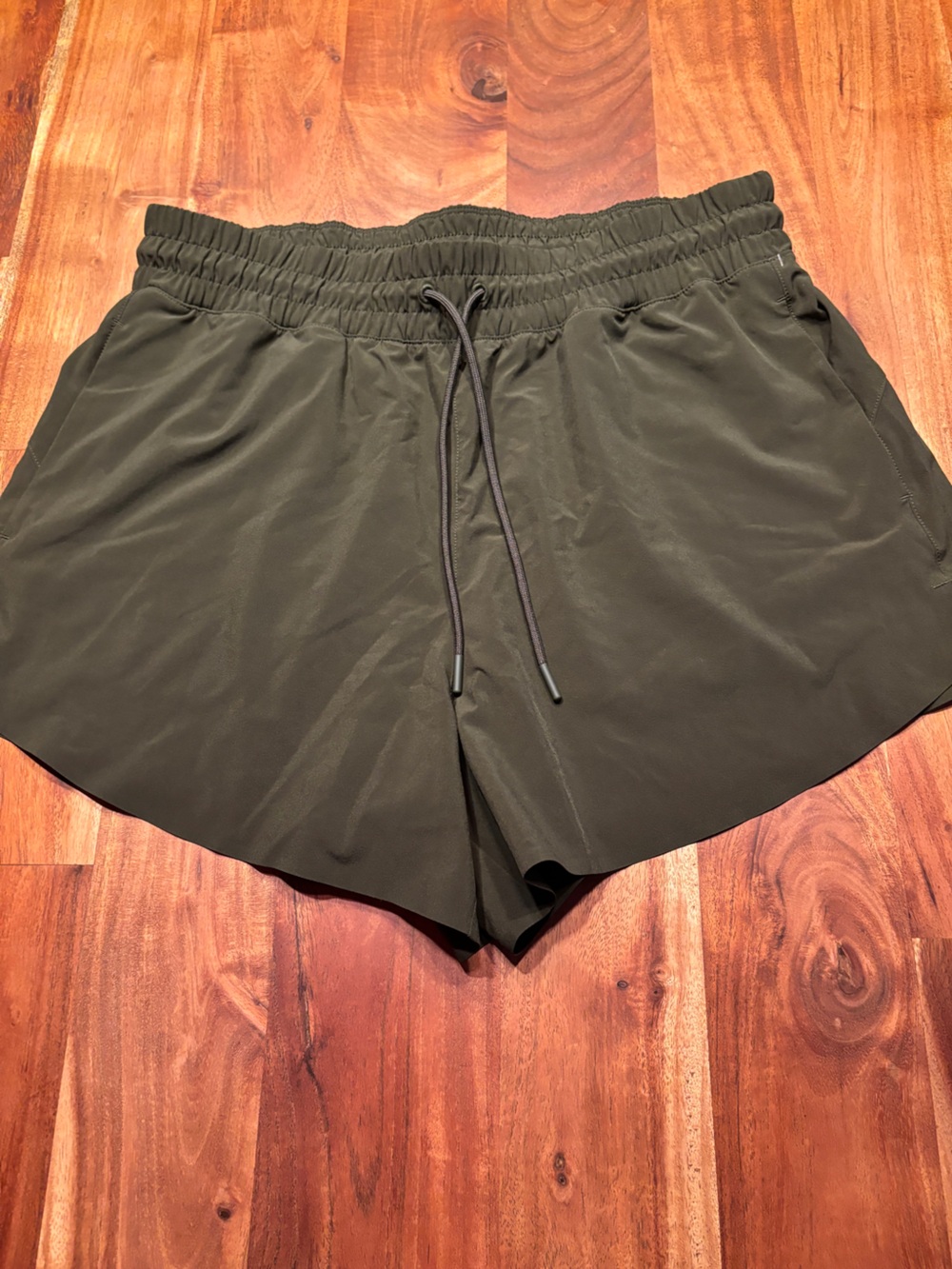 Athleta Olive Green Crossroads Shorts - Size Medium
